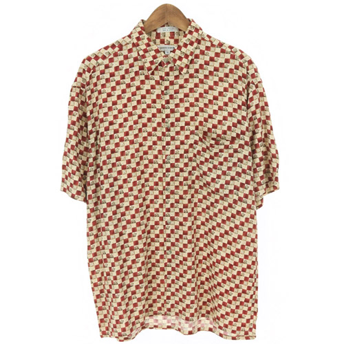 PIERRE CARDIN 피에르가르뎅 레이온 패턴남방 셔츠 SIZE 105 루스, ROOS