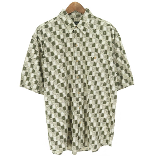 DAVID TAYLOR 에스닉 패턴 남방 셔츠 새상품 SIZE 107 루스, ROOS